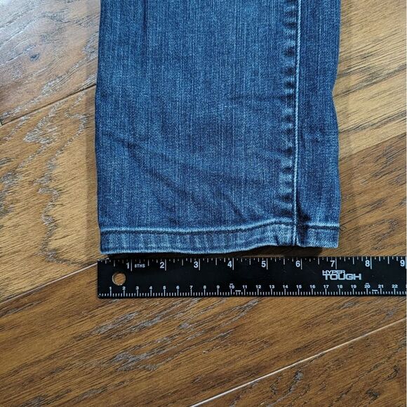 Levis 505 Straight Leg Jeans Size 4 (28X28.5) Womens Stretch Medium Blue Wash - Picture 10 of 14